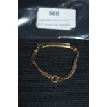 Rolled 12ct Gold Bracelet - approx