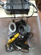 Small Box of Electricals and Tools Including