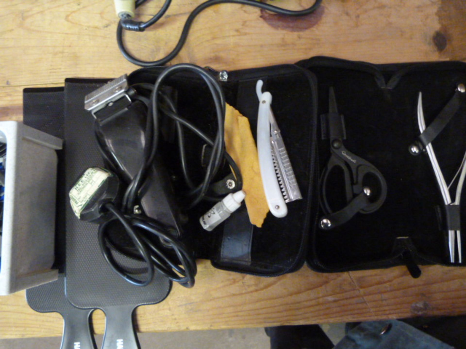 Set of Hair Clippers, Scissors, etc.