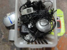 Small Box of Electric Including Cables, Gameophone