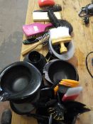 Quantity of Brushes, Combs, Bowls, etc.