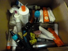 Box of Assorted Part Used Hairdressing Products