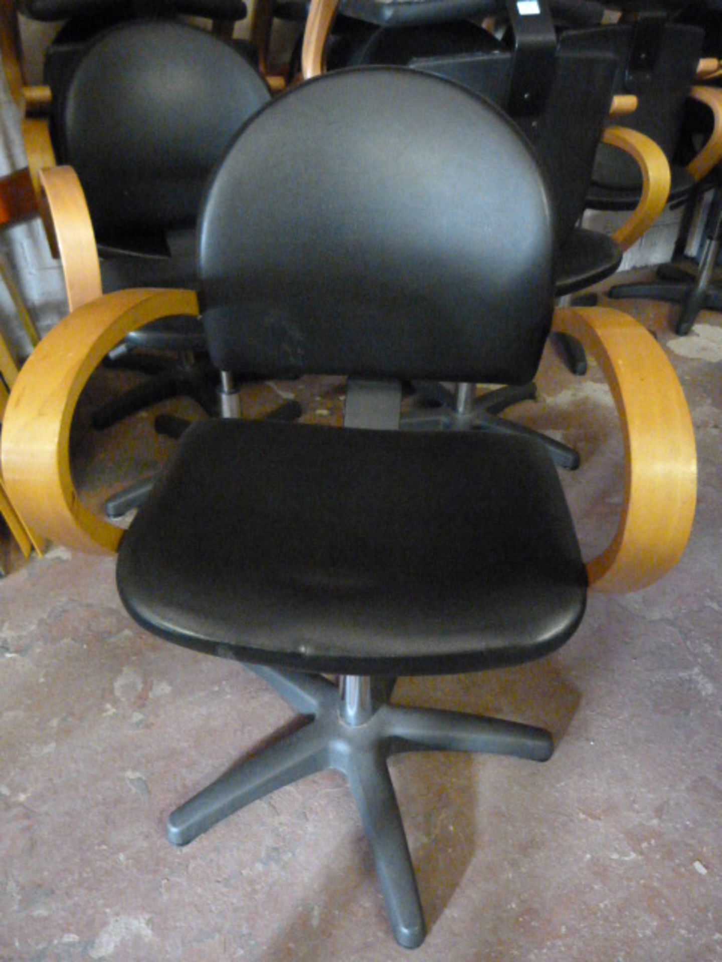 Twelve Adjustable Salon Chairs