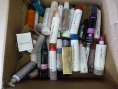 Box of Assorted Part Used Hair Sprays, Mouse, Sham