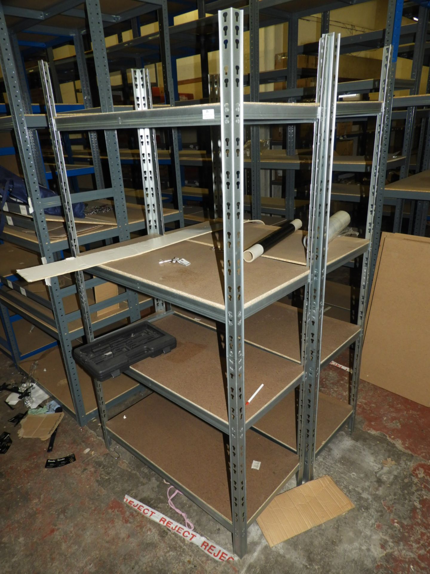 *Two Bays of Galvanised LIght-Medium Duty Shelving