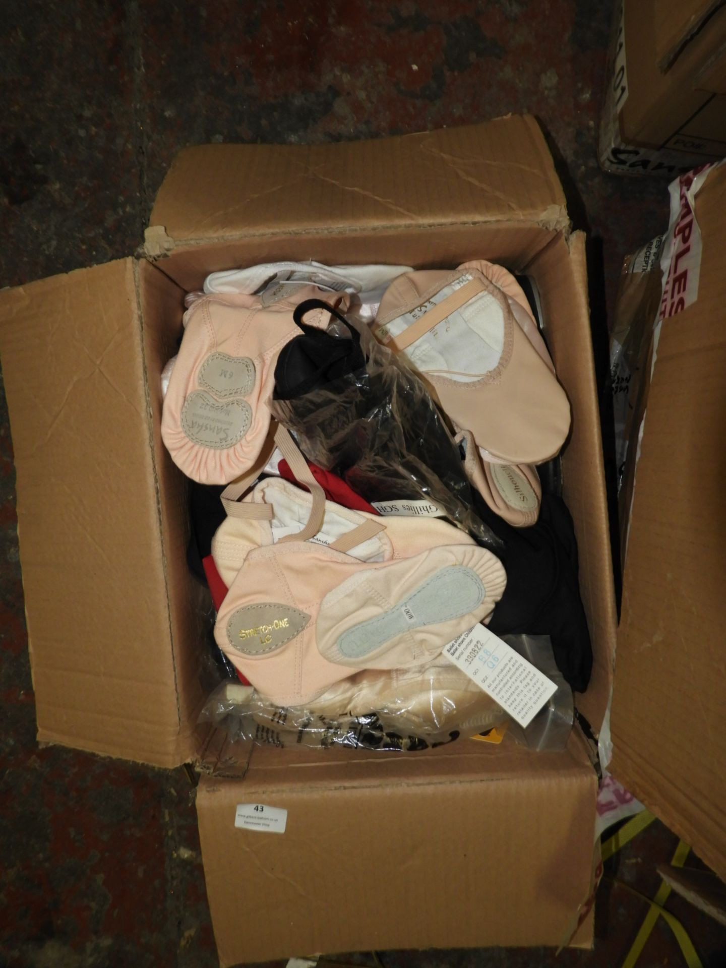 *Box of Assorted Cloth Ballet Shoes