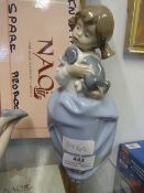 Nao Figurine - Girl with Puppy
