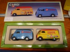 Boxed Set of Two Corgi Diecast Vans