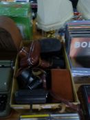 Box of Vintage Cameras