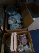 Two Boxes of Containing Teaware, etc.