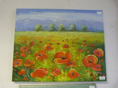 Oil on Canvas - Poppy Fields
