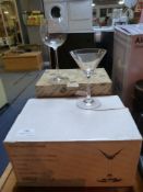 Two Boxes of Martini Glasses, Wine Glasses, etc.
