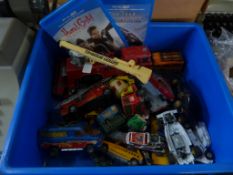 Tub of Dinky Diecast Vehicles