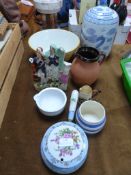 Table Lot of Assorted Ceramics