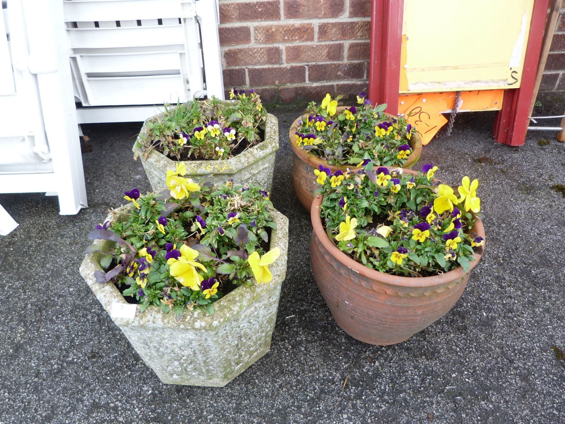 Four Garden Planters