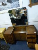 1930's Oak Dressing Table with Mirror