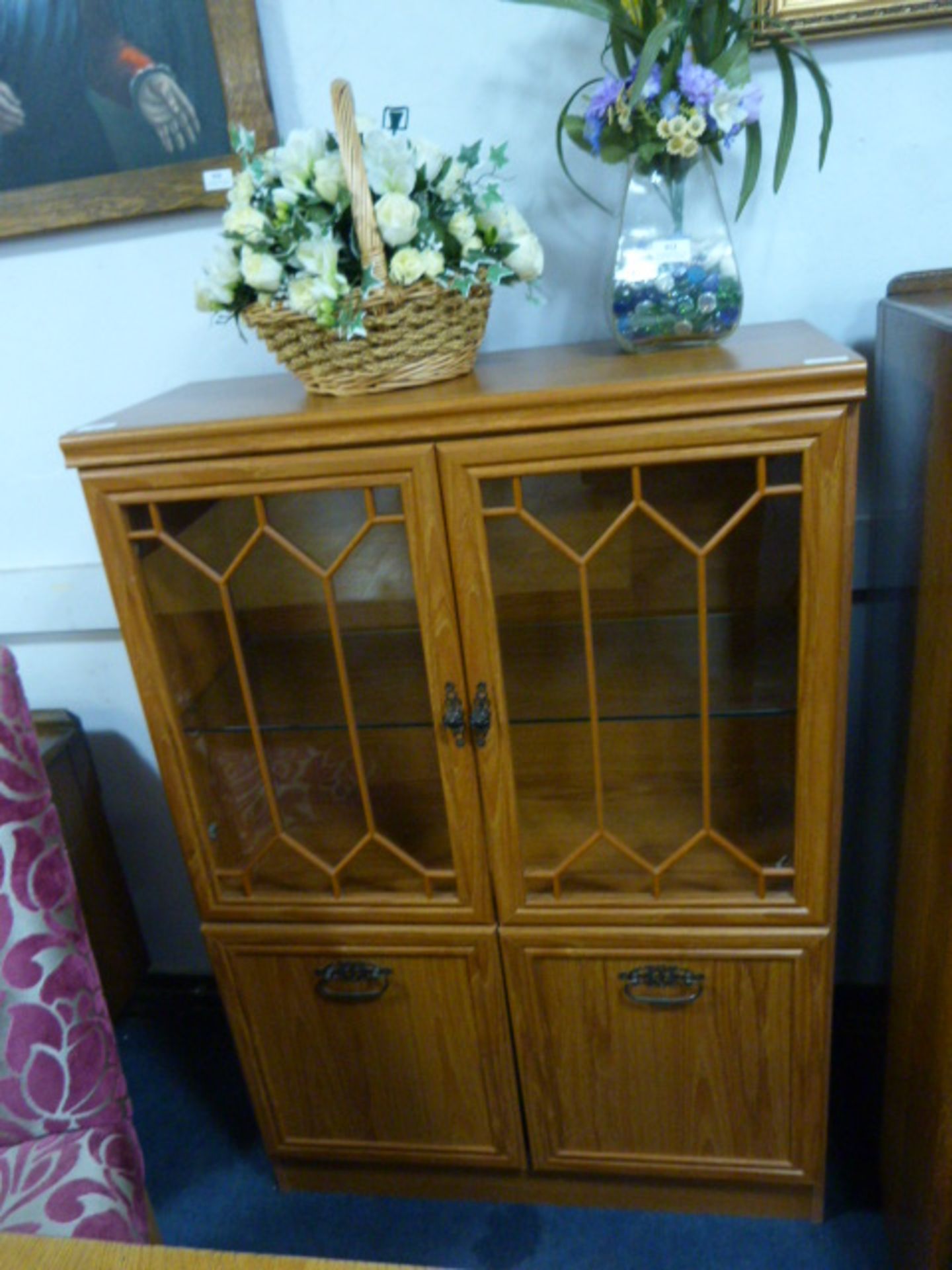 Glazed Bookcase with Two Doors