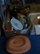 Box of Ceramics, Kitchen Items, etc.