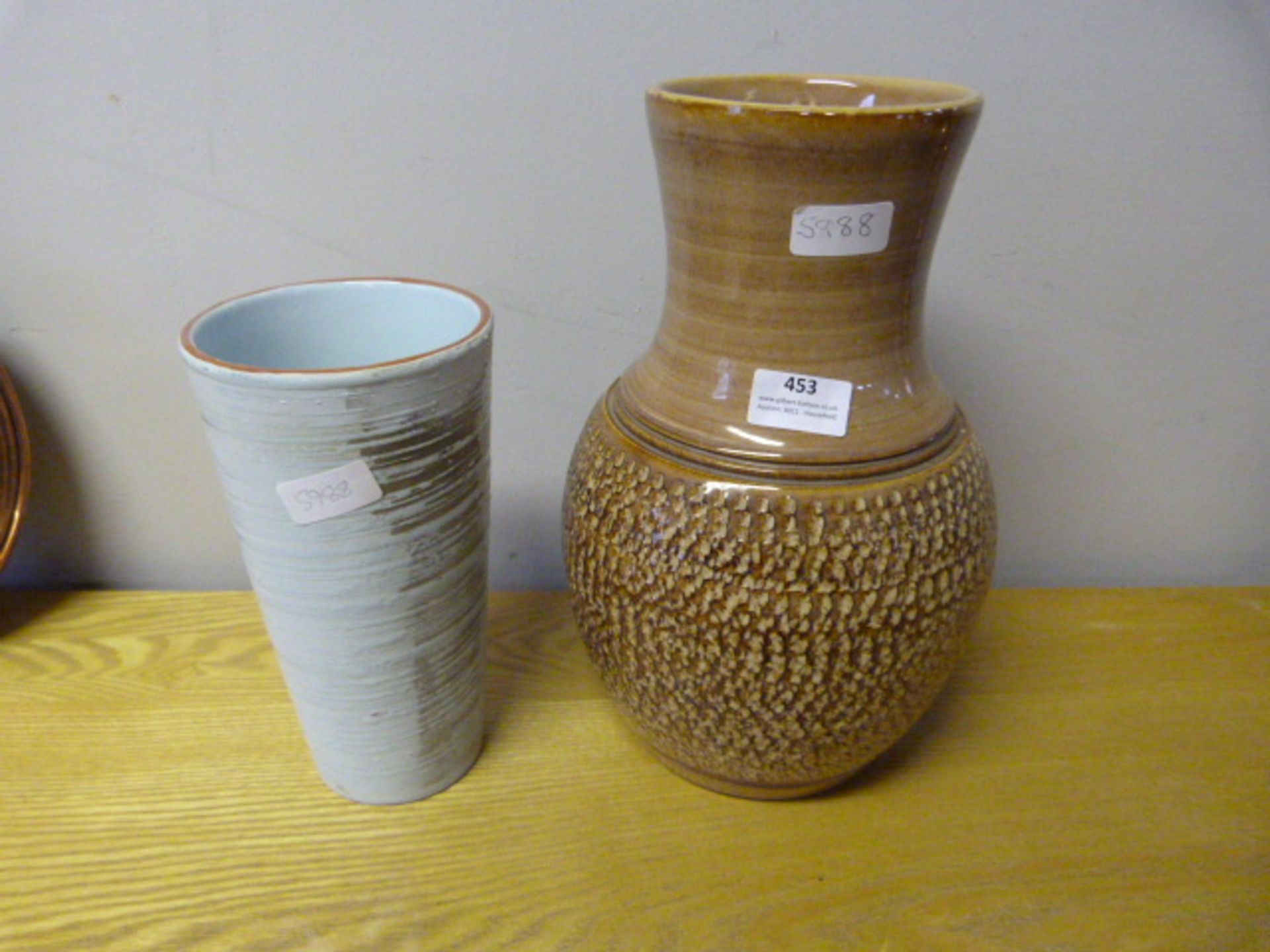 Two Studio Pottery Vases