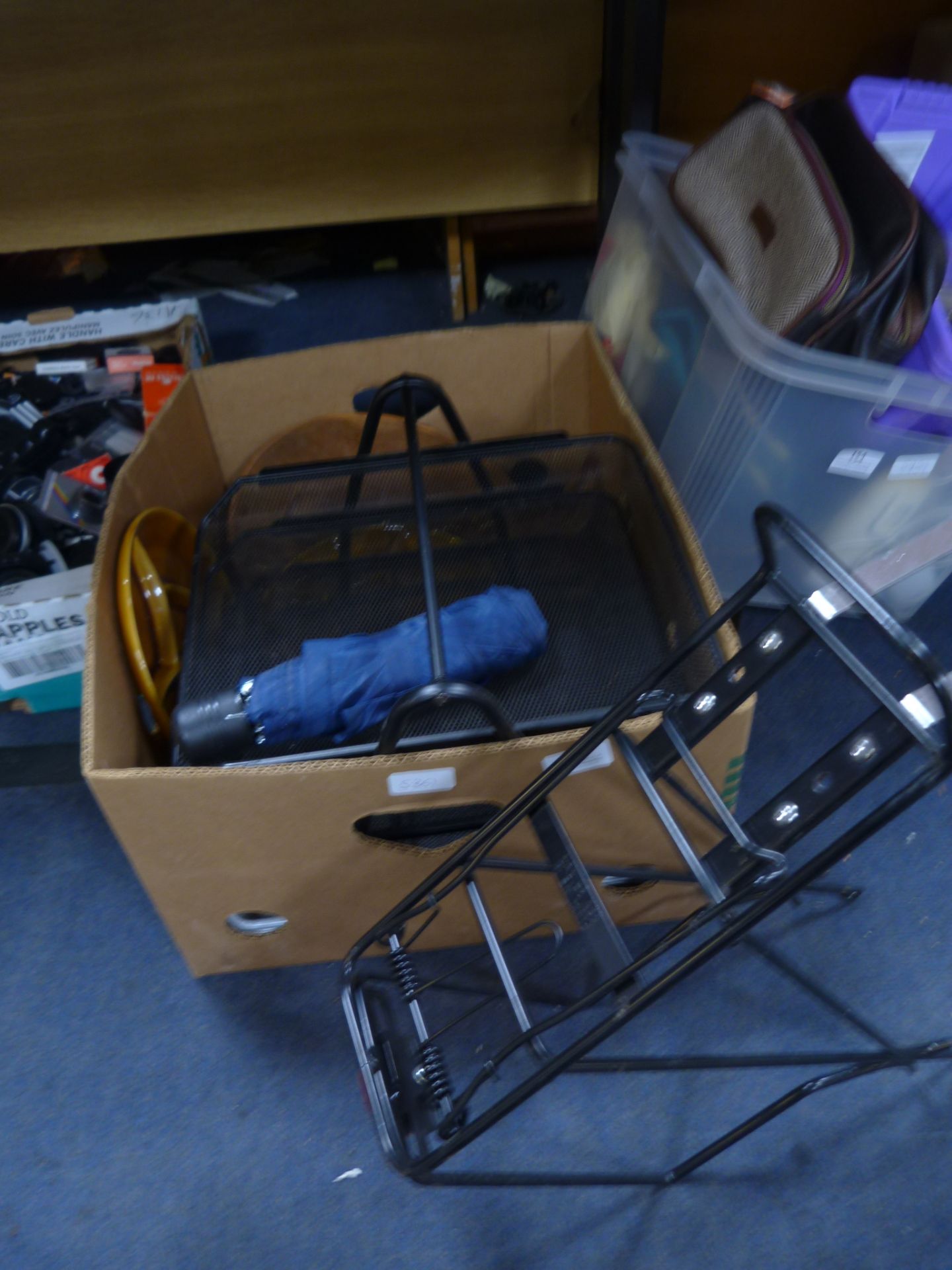 Box Containing Bicycle Rack, Stationery Rack, etc,