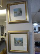 Pair of Gilt Framed Prints - Water Side Scenes