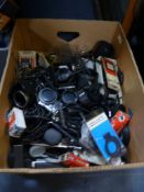 Box of Assorted Photography Items
