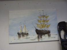 Oil on Canvas - Ships