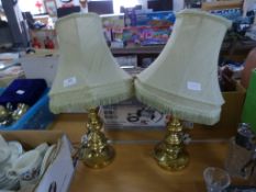 Pair of Brass Table Lights
