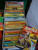 Two Boxes of Children's Annuals, Beano, Eagle, etc