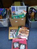 Box of Assorted Books Including Local History Book