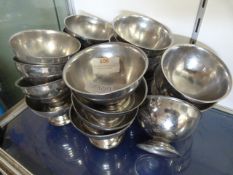 Twenty Stainless Steel Bowls