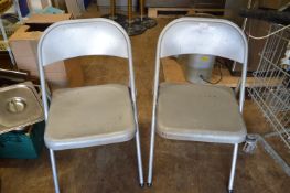 *Pair of Folding Aluminium Chairs