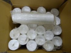 Approximately 600 10oz Polystyrene Sauce Cups