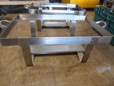 Two Stainless Steel Stands