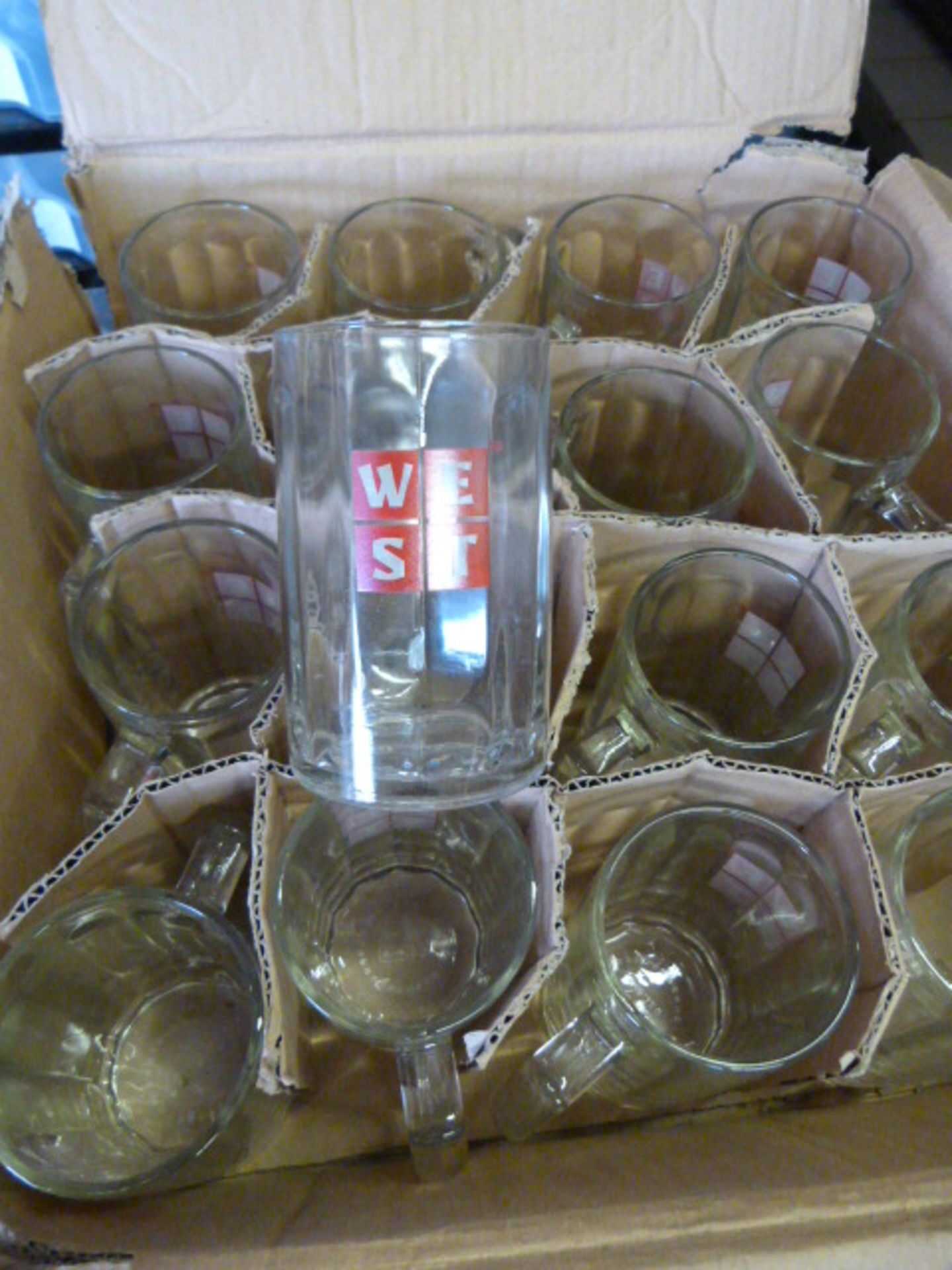 *Sixteen Glass "West" Tankards