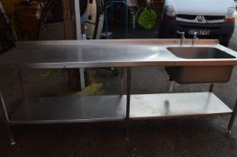*Stainless Steel Preparation Table with Shelf and