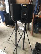 *Pair of Tannoy E8BLK Speakers on Stand