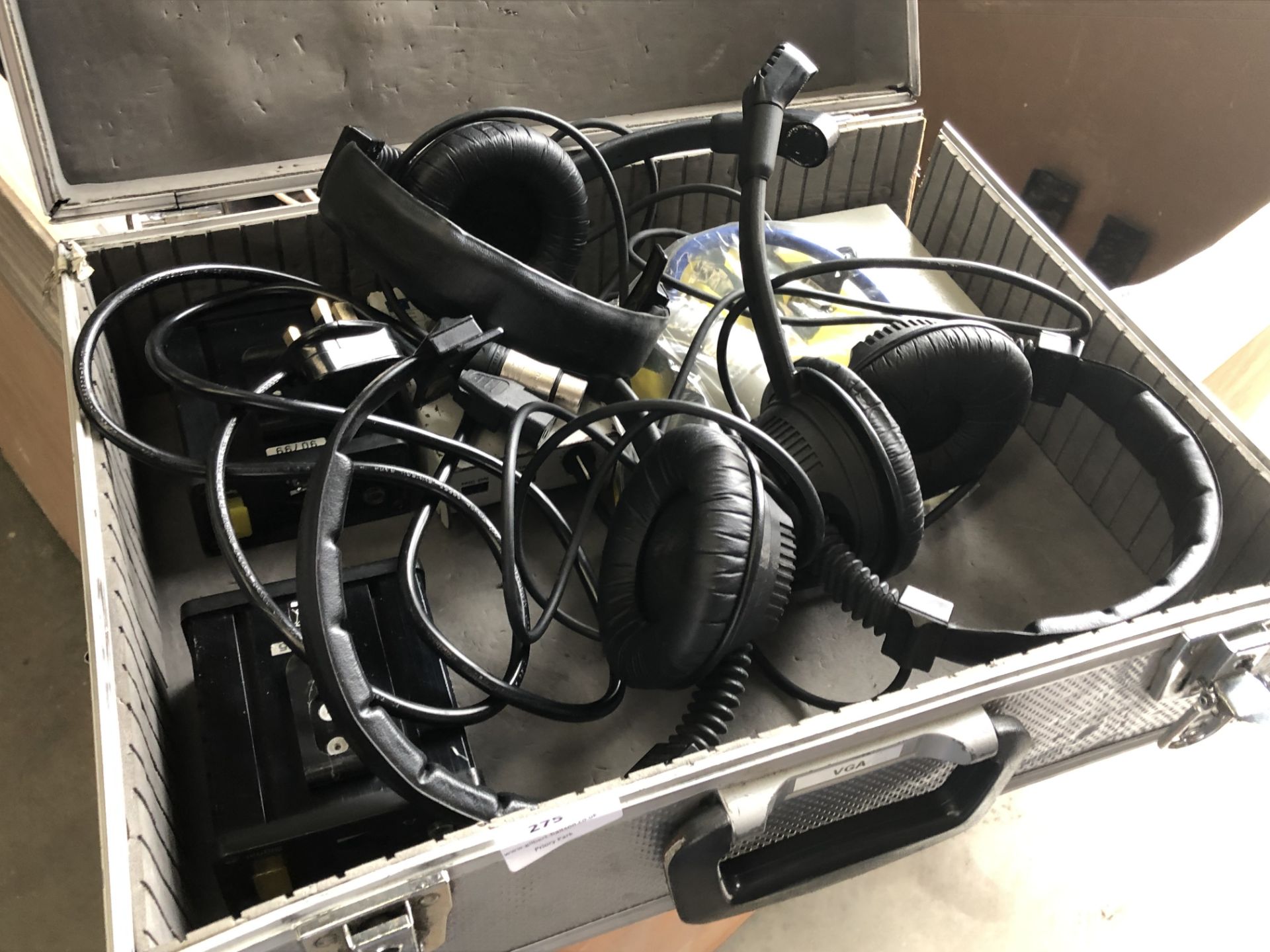 *Three Sound Engineer's Headsets