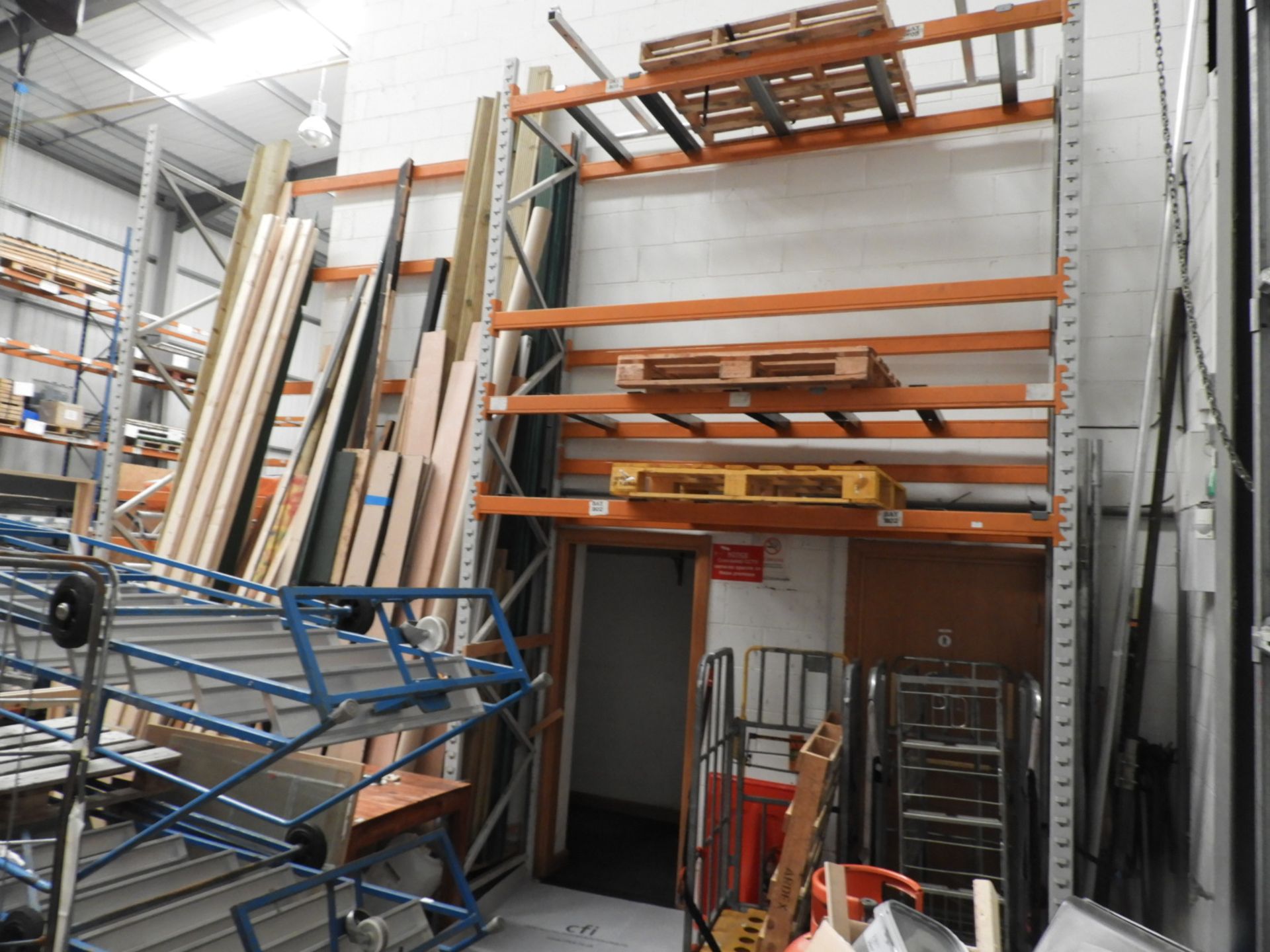 *Two Bays of Adjustable Medium Duty Pallet Racking