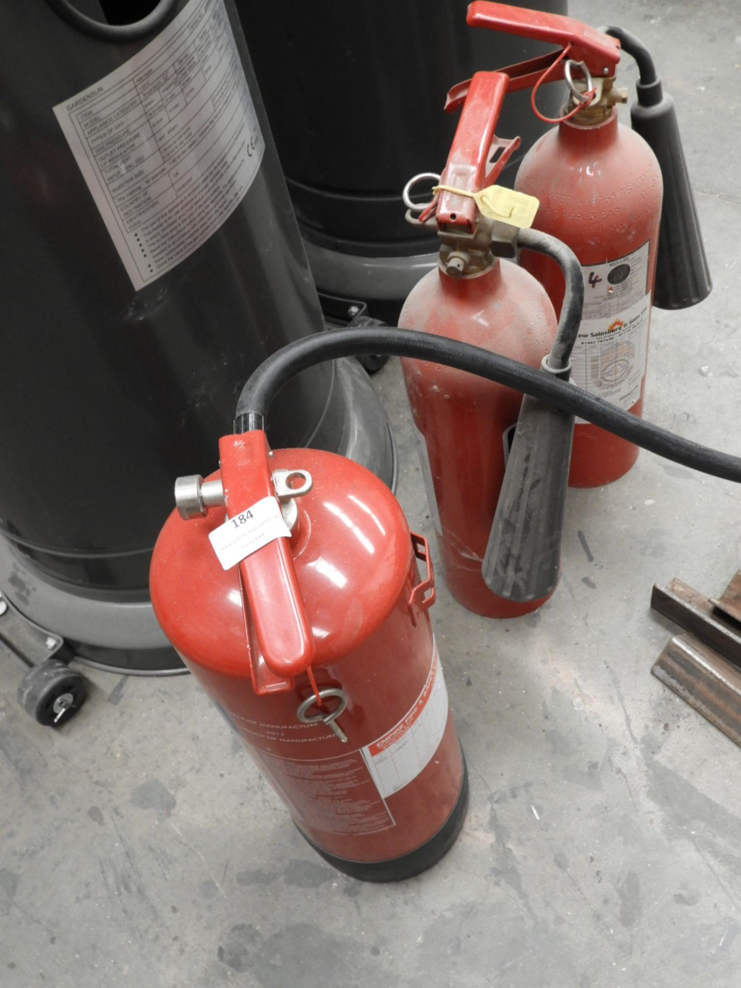 *Two CO2 Fire Extinguishers and a Dry Powder Fire