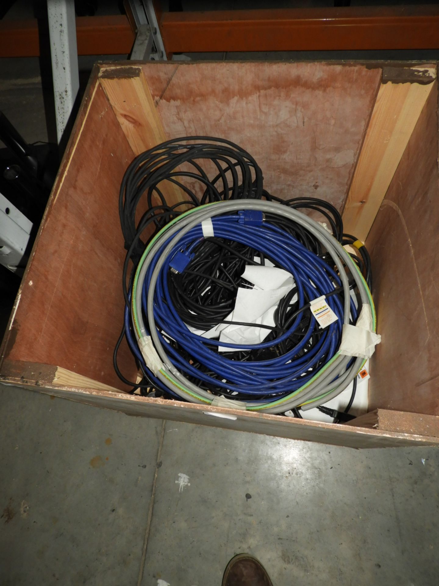 *Box Containing Assorted VGA Cables etc.