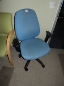 Typist Swivel Chair (Pale Blue)