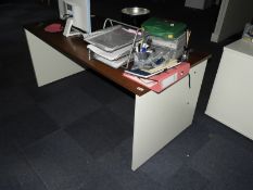 Office Desk 160x80cm (Darkwood & White)