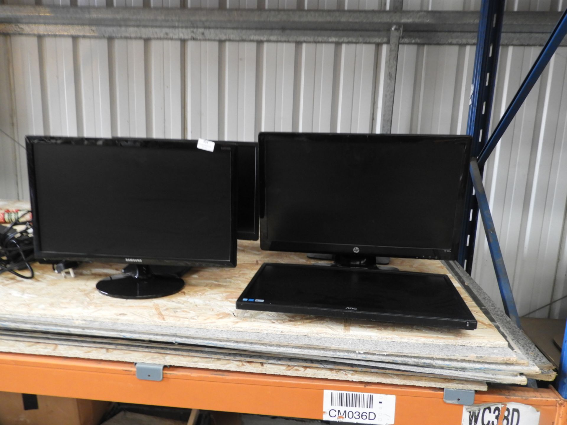 *Six Flat Screen Computer Monitors