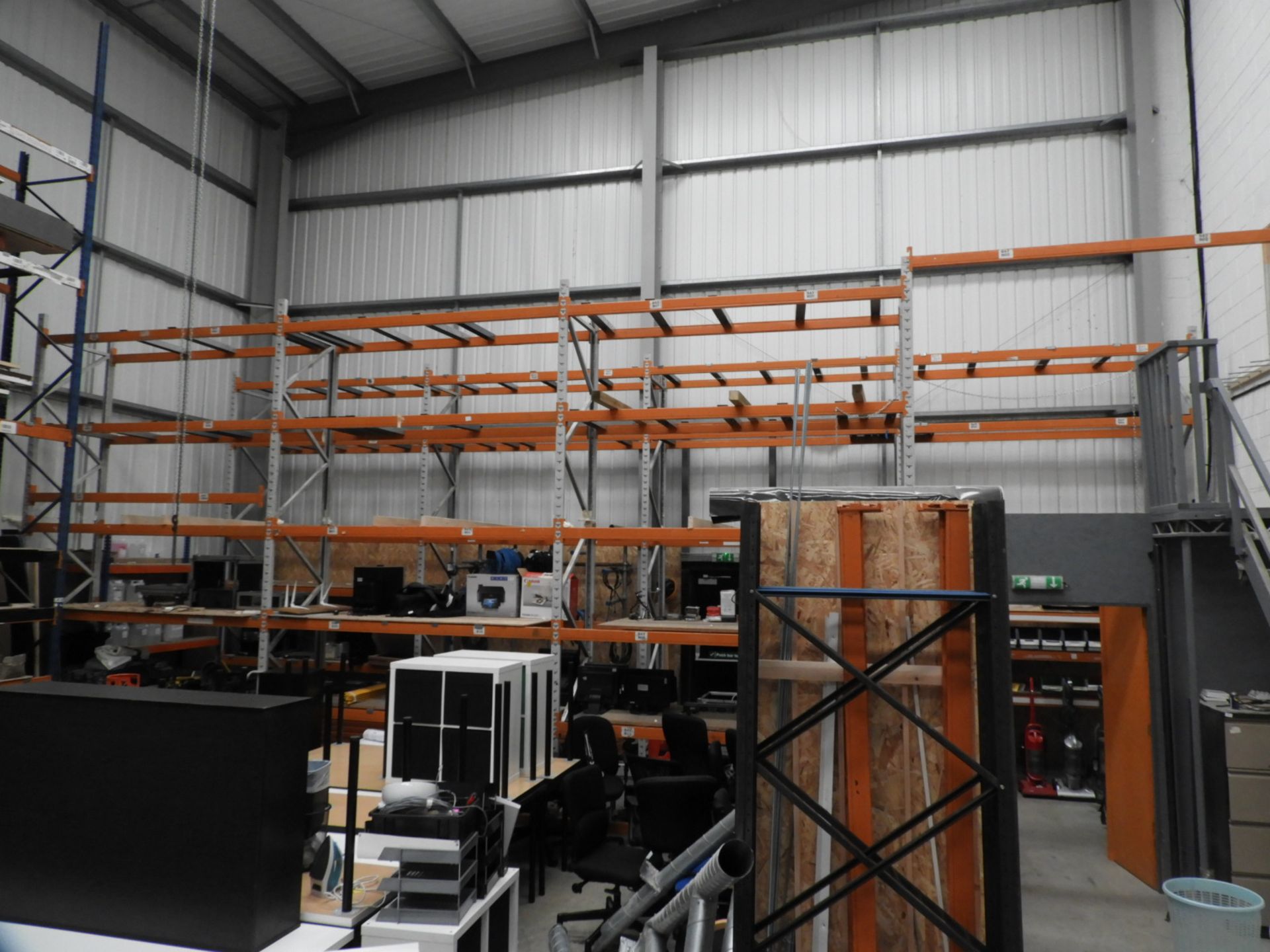 *Eight Bays of Medium Duty Pallet Racking