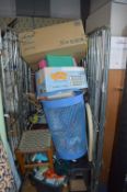 Large Quantity of Miscellaneous Items, Laundry Bin