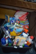 Two Boxes of Household Cleaning Materials