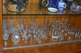 Collection of Cut Glass Ware