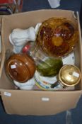 Large Box of Pottery and Glassware