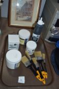 Quantity of Artists Materials, Jess Owen Brushes,